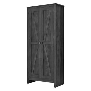 SystemBuild Evolution Farmington 31.5" Wide Storage Cabinet - Rustic Gray - Image 8