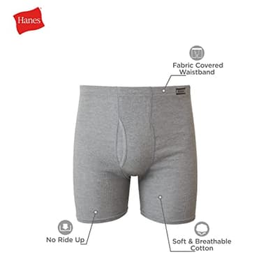 Hanes mens Tagless Comfortsoft Waistband - Multiple Packs Available Boxer Briefs, 6 Pack Assorted, Medium US - Image 5