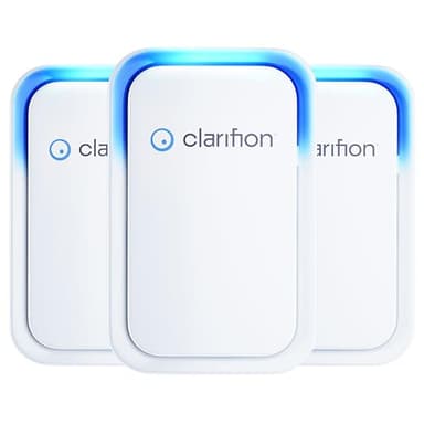 Clarifion - Air Ionizers for Home (3 Pack), Negative Ion Filtration System, Quiet Air Freshener for Bedroom, Office, Kitchen, Portable Air Filter Odor, Smoke Dust, Pets, Eliminator, Mini Air Cleaner - Image 1