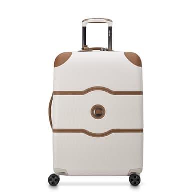 DELSEY PARIS Chatelet Air 2.0 Hardside Luggage with Spinner Wheels, Angora, Checked-Medium 24 Inch - Image 1