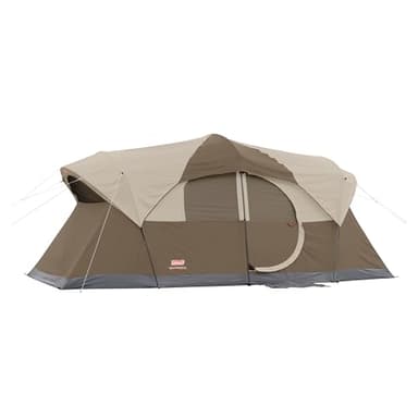 Coleman WeatherMaster 10-Person Tent with Rainfly & Room Divider, Spacious Weatherproof Family Tent with Carry Bag - Image 1