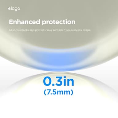 elago Cassette Tape Case Compatible with AirPods Pro 3 Case - Carabiner Included, Supports Wireless Charging, Shock Resistant, Full Protection, Headphone Accessories, for Men, for Women - Image 6