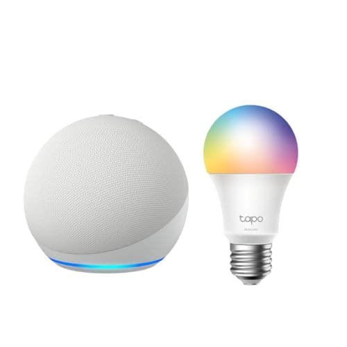 Echo Dot with TP-Link Tapo Smart Color Bulb - Image 1