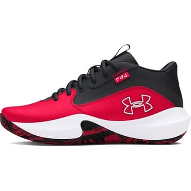Under Armour Unisex Grade School Lockdown 7, (600) Red/Black/White, 4, US - Image 1