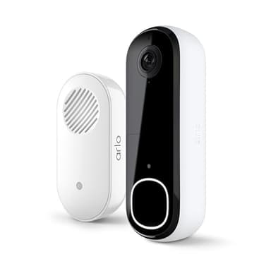 Arlo Video Doorbell 2K 2nd Generation & Chime 2 Bundle, 2K Doorbell Camera, 2-Way Audio, Package Detection, Motion Detection and Alerts, Built-in Siren, Night Vision, AVDK4001-100CNS, White - Image 1