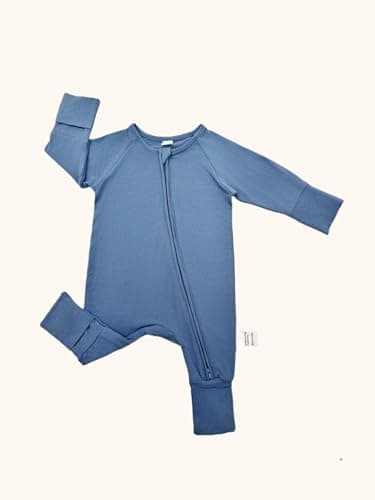 Bow Dream Baby Boy Romper Jumpsuit Bamboo Rayon Baby girl Clothes Baby Romper Clothing Newborn-24 Months Dusty Blue Rainbow Cartoon Mouse 6-12 Months - Image 4