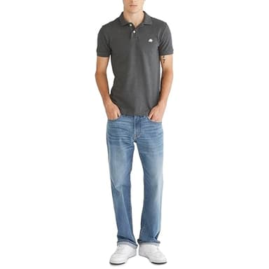 AEROPOSTALE Men's Polo, Charcoal Heather Grey, X-Large - Image 4
