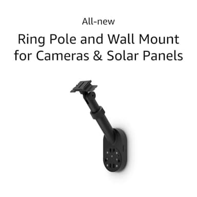 All-New Ring Pole and Wall Mount for Cameras and Solar Panels, Black - Image 7