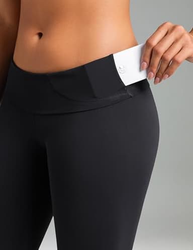 Colorfulkoala Women's Dreamlux High Waisted Workout Leggings 25" Inseam 7/8 Length Yoga Pants (XS, Black) - Image 8