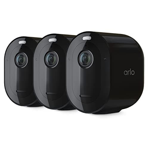 Arlo Pro 5S Spotlight Security Camera 2K HDR | Outdoor | Wireless | Dual-Band Wi-Fi Connects to Strongest Network|12X Zoom, 2-Way Audio, Color Night Vision,Live Stream(Black, 3 Cameras) - Image 1