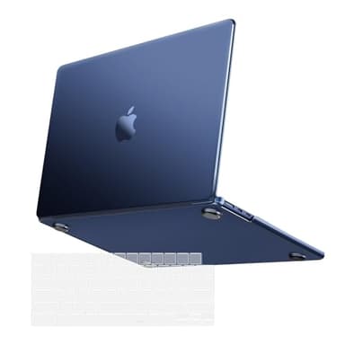 MOSISO Compatible with MacBook Air 13 inch Case 2025 2024 2023 2022 M4 A3240 M3 A3113 M2 A2681,Ultra-Thin Natural Original Color Hard Case&Keyboard Skin for MacBook Air 13.6 inch Case, Midnight Clear - Image 1