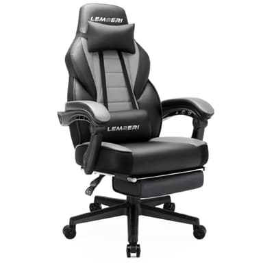 LEMBERI Gaming Chairs with Footrest,Ergonomic Video Game Chairs for Adults,Big and Tall Chair 400lb Weight Capacity, Racing Style Computer Gamer Chair with Headrest and Lumbar Support - Image 8
