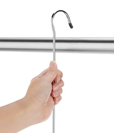 Whitmor Double Closet Rod - Heavy Duty Closet Organizer- Chrome - Image 4