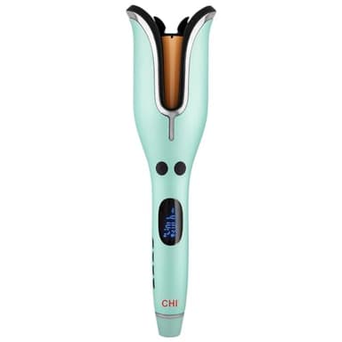 CHI Spin N Curl, Curling Iron For Healthy & Shiny Effortless Curls & Waves, Provides Preset Temperature Settings For Each Hair Texture, Mint Green - Image 1