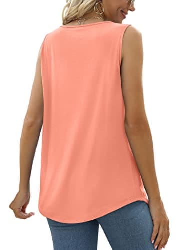 Vacation Outfits for Women Summer Tops Flowy Plus Size Tank Tops Date Night Cruise 2025 2XL - Image 4