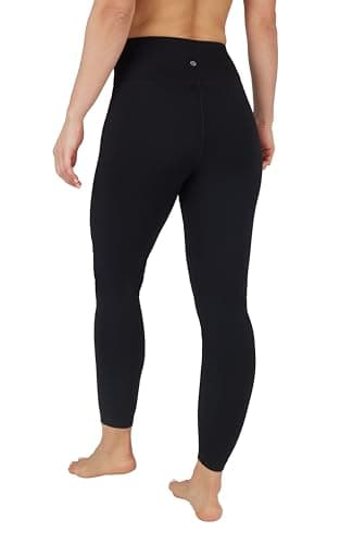 90 Degree By Reflex High Waist Power Flex Tummy Control Leggings - Black - Small - Image 4