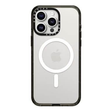 CASETiFY Impact iPhone 15 Pro Max Case [4X Military Grade Drop Tested / 8.2ft Drop Protection/Compatible with Magsafe] - Clear Black - Image 3