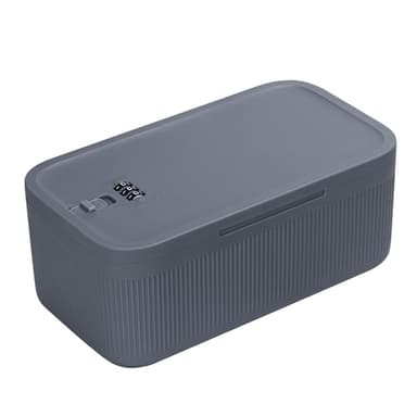 Lockable Storage Box,Medicine Lock Box Travel Case,Refrigerator Bin Container for Food,Medicines,Snacks,Locking Mobile Cell Phone Device Jail,Small Lockbox for Office,Home,School,Father Gift (Navy) - Image 1