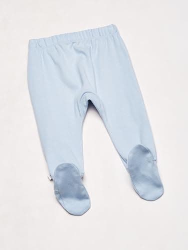 HonestBaby Unisex-Baby 3-Pack Footed Pants Roomy Fit Pull on Bottoms 100% Organic Cotton for Infant Baby Boys, Girls, Unisex - Image 4