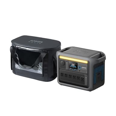 Anker SOLIX C1000 Portable Power Station with Water-Resistant Bag, 1800W Solar Generator, 1056wh LFP (LiFePO4) Battery, 4 AC Outlets, Up to 2400W for Home, Power Outages, and Outdoor Camping - Image 1