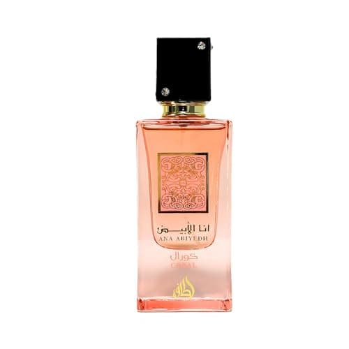 Lattafa Ana Abiyedh Coral for Unisex Eau de Parfum Spray, 2.0 Ounce / 60 ml - Image 1