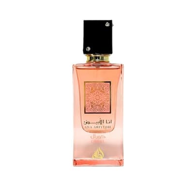 Lattafa Ana Abiyedh Coral for Unisex Eau de Parfum Spray, 2.0 Ounce / 60 ml - Image 1
