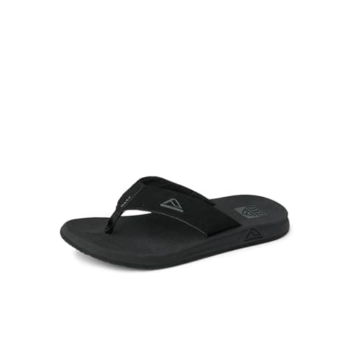 Reef Phantoms Mens Beach Flip Flop, Water Friendly, Soft and Supportive Molded Footbed, Black, 12 - Image 1