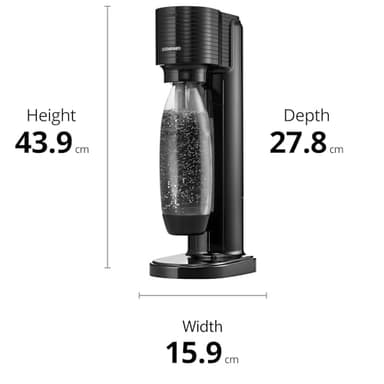 SodaStream Gaia Sparkling Water Maker, Black - Image 6