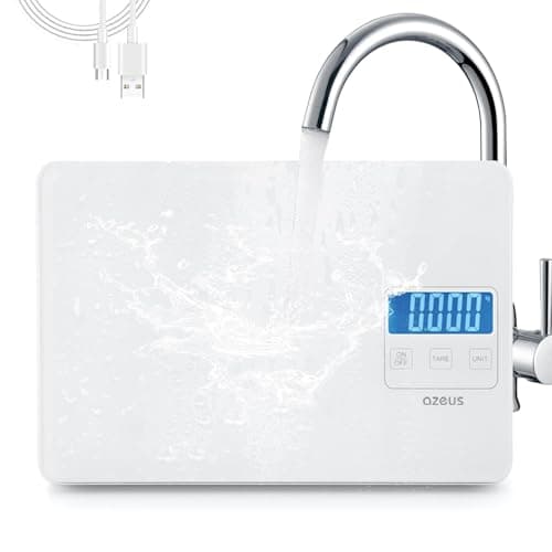 Food Scale with USB Rechargeable, Digital Kitchen Scale with 6 Units, High Precision to 0.04 oz /11lbs Capacity, Weight Range from 3g-5000g - Image 1