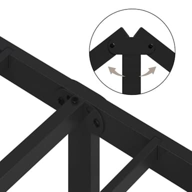 Yaheetech 14 Inch Tall Metal Bed Frame Queen Platform Bed Frame with Storage Space,Sturdy Slat Support,Easy Assembly,No Box Spring Needed,Black - Image 9