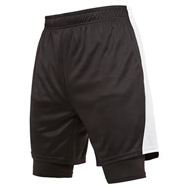 Ultra Performance 3 Pack Mens 2 in 1 Athletic Running Shorts 7 inch Inseam Workout Gym Compression Shorts for Men - Image 3