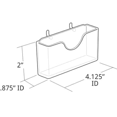Azar Displays 252008 Business Card Holder for Pegboard/Slatwall (10 Pack) - Image 6