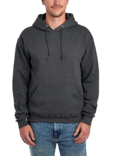 Jerzees -Men's NuBlend Fleece -Sweatshirts & Hoodies, Hoodie-Black Heather, X-Large