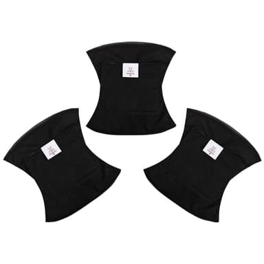 CuteBone Dog Diapers Male Washable Belly Band for Male Dogs Wraps Black 3pcs a Pack DM44S - Image 2