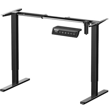 ErGear Electric Stand up Desk Frame,4 Memory Height Settings Height Adjustable Table Legs, Sit Stand Desk Frame Up to 47.2", Ergonomic Standing Desk Base Workstation, Black Frame Only - Image 1