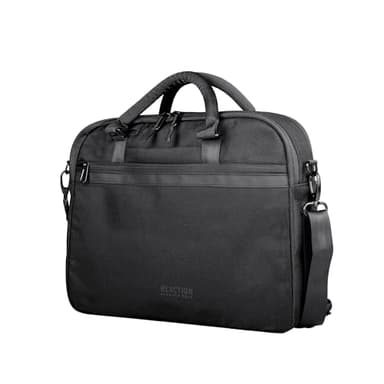 Kenneth Cole Recycled Polyester Slim 16" Laptop Business Briefcase, Black - Image 1