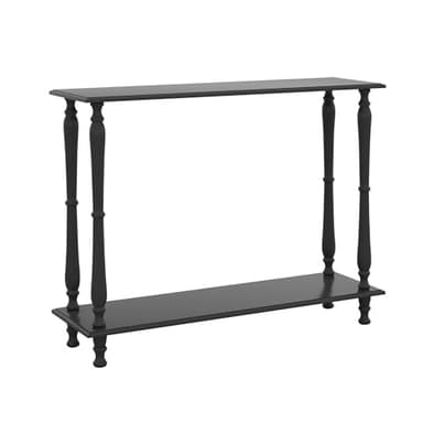 TaoHFE 32 Inch Narrow Black Console Tables for Entryway Table Couch Table Behind Sofa Skinny Hallway Table Vintage Wooden Black Side Table for Entrance Living Room Corridor Front Door - Image 9
