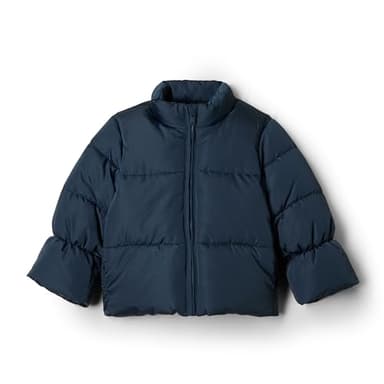 Amazon Essentials x Sofia Grainge Baby Girls' Taffeta Puffer Jacket, Blue, 24 Months - Image 1