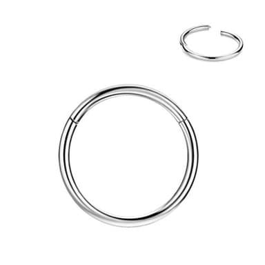 FANSING Small Nose Rings 18 Gauge 7mm Silver Nose Hoop 18g Cartilage Earring Helix Tragus Daith Rook Septum Piercing Jewelry Septum Rings - Image 1