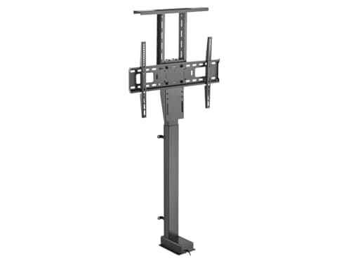 Monoprice Motorized TV Lift Stand for TVs Between 37in to 65in, Max Weight 110 Lbs, VESA Capability Up to 600x400, Includes RF Remote Control, for Flat and Curved Screens - Commercial Series - Image 1