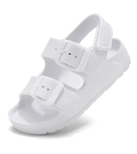 Pisumg Toddler Boy Girl Sandals Buckle Adjustable Back Strap Water Sandals - Image 1