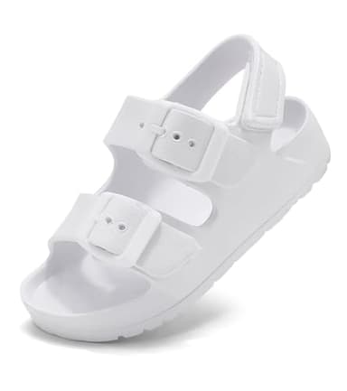 Pisumg Toddler Boy Girl Sandals Buckle Adjustable Back Strap Water Sandals - Image 1