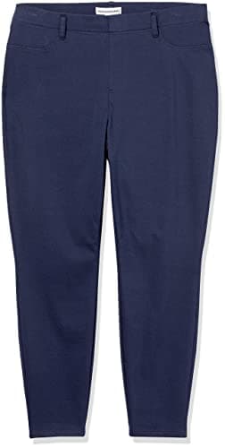 Amazon Essentials Women's Pull-On Stretchy Knit Jegging (Available in Plus Size), Navy, Large Long - Image 10