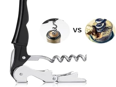 Kit-Home Professional Waiter Corkscrew Wine Openers Set (4 PCS),Upgraded with Heavy Duty Stainless Steel Hinges Wine Key for Restaurant Waiters, Sommelier, Bartenders - Image 4