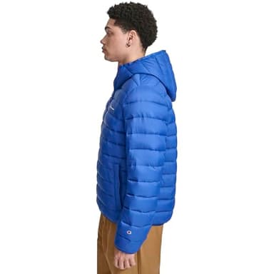 Champion Men's Performance Lightweight Puffer Jacket with Hood, Surf The Web - Image 3