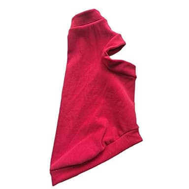 Sphynx Hairless Cat Clothes, Soft Elastic Dralon Sweatshirt,Cat Puppy Pet Wear Pullover for Devon,Elf,Cornish,Peterbald, Small Dogs Chihuahua Yorki Red XL - Image 2