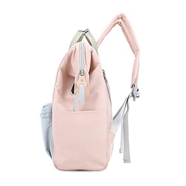 himawari Laptop Backpack for Women&Men Travel Backpack With USB Charging Port Large Business Bag Water Resistant College Bag Computer Bag Doctor Bag (1881-Pink/blue, Regular) - Image 3