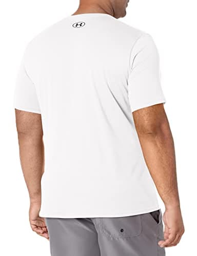 Under Armour Men's UA Sportstyle Left Chest Short Sleeve Shirt XLT White - Image 3