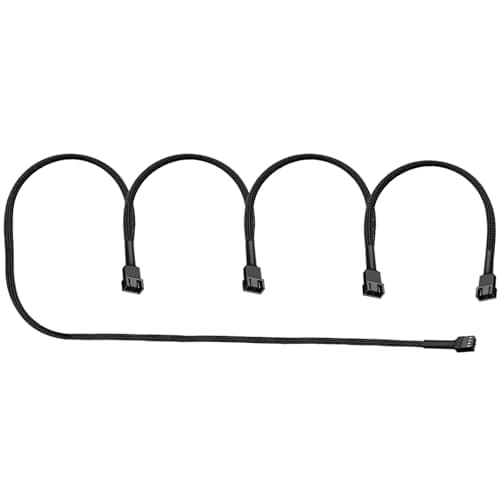 4-Pin PWM Fan Splitter Cable - PST Extension,Fan Splitter,pc Fan Splitter,pwm Fan Splitter,Daisy Chain pc Fans,Fan Splitter 4 pin,4 pin Fan Splitter(1 x 4-pin PWM Connector-88cm/34in) - Image 1