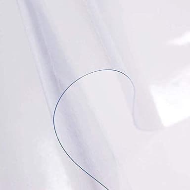 sancua Clear Plastic 100% Waterproof Tablecloth - 54 x 78 Inch - Vinyl PVC Rectangle Table Cloth Protector Oil Spill Proof Wipe Clean Table Cover for Dining Tables, Parties & Camping, Crystal Clear - Image 4